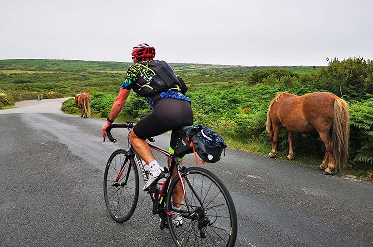 Cyclist in Cornwall - UK Bike Tours